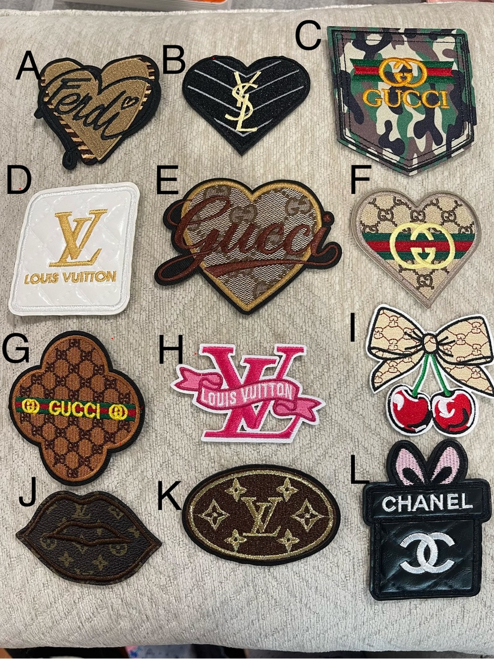 Designer Inspired Iron on Patches